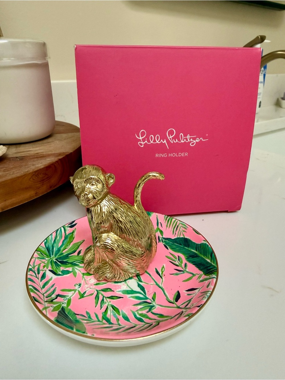 Lilly Pulitzer Chimpoiserie Ring Dish RARE